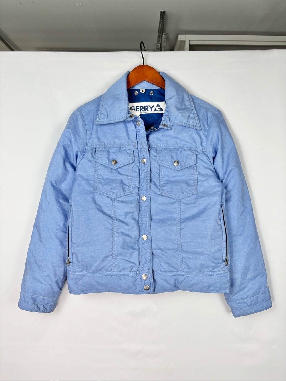 Vintage 80s Gerry Down Puffer Jacket Women USA Colorado Snow Retro Size Medium